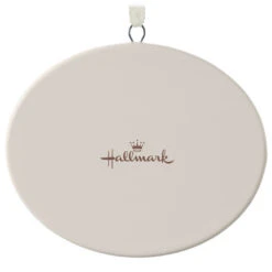 Hallmark 1-Sided Oval Ceramic Photo Ornament -Ornament Shop 1Sided Oval Ceramic Photo Ornament 1999QHE1911B1 06