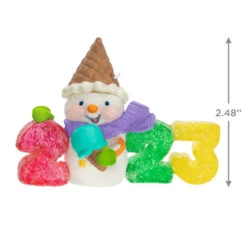 Hallmark Sweet Decade 2023 Ornament -Ornament Shop 2023 Gumdrops and Snowman Keepsake Ornament 1599QXR8027 03