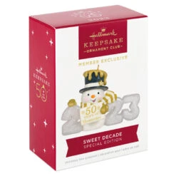 Hallmark Sweet Decade 2023 Special Edition Ornament -Ornament Shop 2023 With Snowman Keepsake Ornament 1999QXC5622 04