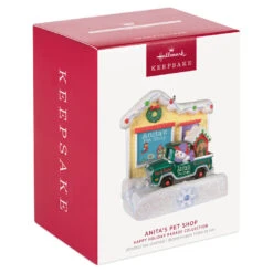 Hallmark Happy Holiday Parade Collection Anita's Pet Shop Musical Ornament With Light 11 Hallmark Happy Holiday Parade Collection Anita's Pet Shop Musical Ornament With Light -Ornament Shop Anitas Pet Shop Store and Truck Keepsake Ornament 3499QGO2519 04