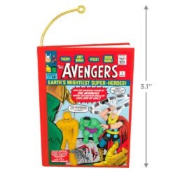 Hallmark Marvel Comics The Avengers 60th Anniversary Ornament -Ornament Shop Avengers Comic Book Keepsake Ornament 2099QXI7469 03