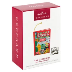 Hallmark Marvel Comics The Avengers 60th Anniversary Ornament -Ornament Shop Avengers Comic Book Keepsake Ornament 2099QXI7469 04