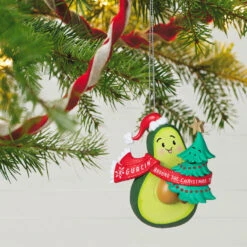 Hallmark Guacin' Around The Christmas Tree Ornament With Sound 9 Hallmark Guacin' Around The Christmas Tree Ornament With Sound -Ornament Shop Avocado and Christmas Tree Keepsake Ornament 2199QGO2839 02
