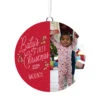 Hallmark Baby's First Christmas Personalized Text And Vertical Photo Ceramic Ornament -Ornament Shop Babys First Personalized Round Christmas Ornament 1999QHE1711B23 01