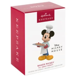 Hallmark Disney All About Mickey! Baker Mickey Ornament -Ornament Shop Baker Mickey With Cookie Sheet Keepsake Ornament 1699QXR8187 04