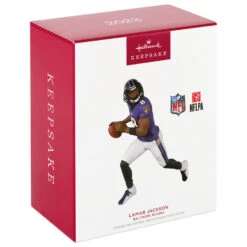 Hallmark NFL Baltimore Ravens Lamar Jackson Ornament -Ornament Shop Baltimore Ravens Lamar Jackson Keepsake Ornament 2299QXI7167 04