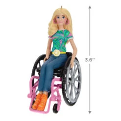 Hallmark Barbie™ Fashionista With Wheelchair Ornament -Ornament Shop Barbie in Wheelchair Keepsake Ornament 1999QXI7017 03