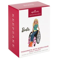 Hallmark Barbie™ Fashionista With Wheelchair Ornament -Ornament Shop Barbie in Wheelchair Keepsake Ornament 1999QXI7017 04