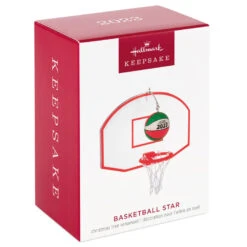 Hallmark Basketball Star 2023 Ornament -Ornament Shop Basketball Goal and Ball Keepsake Ornament 1399QGO2699 04