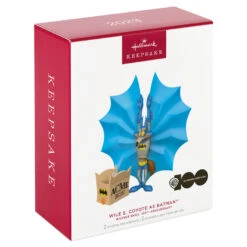 Hallmark Looney Tunes™ Wile E. Coyote™ As Batman™ Ornaments, Set Of 2 -Ornament Shop Batman Wile E. Coyote Keepsake Ornament 1899QXI6049 04