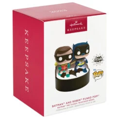 Hallmark Batman™ The Classic TV Series Batman™ And Robin™ Funko POP!® Ornament With Light And Sound 11 Hallmark Batman™ The Classic TV Series Batman™ And Robin™ Funko POP!® Ornament With Light And Sound -Ornament Shop Batman and Robin Funko Keepsake Ornament 3299QXI6299 04