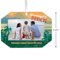 Hallmark Beach Vacation Personalized Text And Photo Metal Ornament 7 Hallmark Beach Vacation Personalized Text And Photo Metal Ornament -Ornament Shop Beach Vacation Personalized Christmas Ornament 1OFM1001B8 03