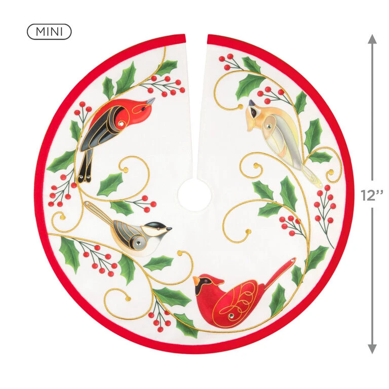 Hallmark Mini The Beauty Of Birds Christmas Tree Topper And Tree Skirt, Set Of 2 6 Hallmark Mini The Beauty Of Birds Christmas Tree Topper And Tree Skirt, Set Of 2 - Image 4