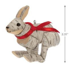 Hallmark Birch Hare Ornament -Ornament Shop Birch Wood Rabbit Keepsake Ornament 1599QGO2969 03