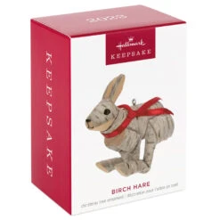 Hallmark Birch Hare Ornament -Ornament Shop Birch Wood Rabbit Keepsake Ornament 1599QGO2969 04