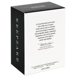 Hallmark Happy Halloween! Ornament -Ornament Shop Black Cat Pumpkin Diorama Keepsake Ornament 1799QFO5311 05