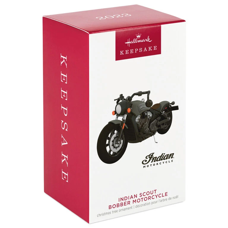 Hallmark Indian Motorcycle® Scout Bobber 2023 Metal Ornament 6 Hallmark Indian Motorcycle® Scout Bobber 2023 Metal Ornament - Image 4