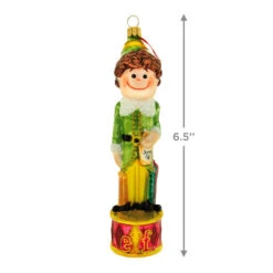 Hallmark Buddy The Elf™ Glass Ornament -Ornament Shop Buddy the Elf With Syrup Keepsake Ornament 1QEP3029 03