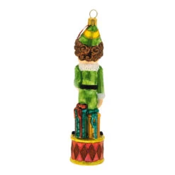 Hallmark Buddy The Elf™ Glass Ornament -Ornament Shop Buddy the Elf With Syrup Keepsake Ornament 1QEP3029 06