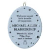 Hallmark Ceramic Personalized Ornament—Vertical Oval -Ornament Shop Ceramic Personalized OrnamentVertical Oval 1999QHE1739B2 01