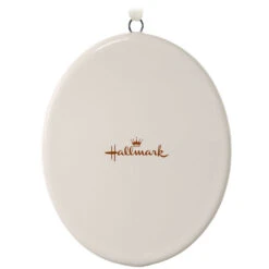 Hallmark Ceramic Photo Ornament—Vertical Oval -Ornament Shop Ceramic Photo OrnamentVertical Oval 1999QHE1739B1 06