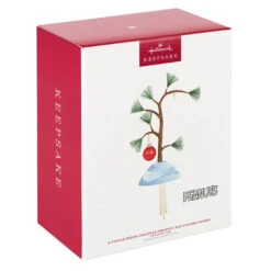 Hallmark The Peanuts® Gang A Charlie Brown Christmas Ornament And Stocking Hanger -Ornament Shop Charlie Brown Tree Keepsake OrnamentStocking Hanger 1QSB6299 04