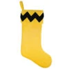 Hallmark The Peanuts® Gang Charlie Brown Stocking -Ornament Shop Charlie Brown Yellow and Black Keepsake Stocking 1QSB6307 01