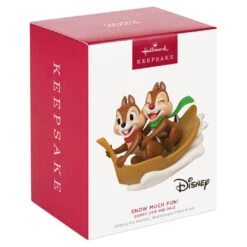 Hallmark Disney Chip And Dale Snow Much Fun! Ornament -Ornament Shop Chip and Dale Chipmunks Sledding Keepsake Ornament 2099QXD6567 04