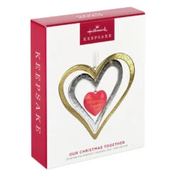 Hallmark Our Christmas Together 2023 Metal Ornament 11 Hallmark Our Christmas Together 2023 Metal Ornament -Ornament Shop Christmas Together Metal Hearts Keepsake Ornament 1899QGO2889 04