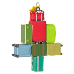 Hallmark Travel All The Way 2023 Ornament -Ornament Shop Christmas Tree of Luggage Keepsake Ornament 1899QGO2907 06