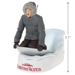 Hallmark National Lampoon's Christmas Vacation™ Don't Try This At Home, Kids! Ornament With Light And Sound -Ornament Shop Christmas Vacation Clark on Sled Keepsake Ornament 2499QXI6269 03