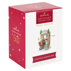 Hallmark Christmas Window 2023 Exclusive Ornament -Ornament Shop Christmas Window 2023 Exclusive Ornament 2299QXC5618 04
