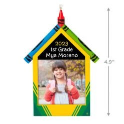 Hallmark Crayola® A Colorful School Year Personalized Photo Frame Ornament -Ornament Shop Crayola A Colorful School Year Picture Frame Personalized Keepsake Ornament 2499QHE2110B1 03