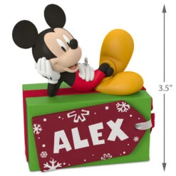 Hallmark Disney Mickey Mouse Christmas Present Personalized Ornament -Ornament Shop Disney Mickey Mouse Christmas Present Personalized Ornament 2499QHE1885B1 03