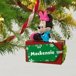Hallmark Disney Minnie Mouse Christmas Present Personalized Ornament -Ornament Shop Disney Minnie Mouse Christmas Present Personalized Ornament 2499QHE1886B1 02