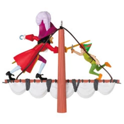 Hallmark Disney Peter Pan 70th Anniversary Swashbuckling Showdown Ornament -Ornament Shop Disney Peter Pan and Hook Keepsake Ornament 2499QXD6617 06