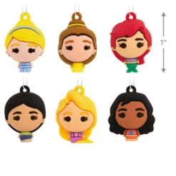 Mini Disney Princess Shatterproof Hallmark Ornaments, Set Of 6 -Ornament Shop Disney Princess Miniature Christmas Ornaments Set of 6 2HCM6131 03