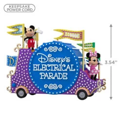Hallmark Disney Mickey Mouse Disney's Electrical Parade Musical Ornament With Light -Ornament Shop Disneys Electrical Parade Float Keepsake Ornament 2999QXD6729 03