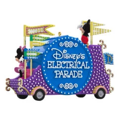 Hallmark Disney Mickey Mouse Disney's Electrical Parade Musical Ornament With Light -Ornament Shop Disneys Electrical Parade Float Keepsake Ornament 2999QXD6729 06