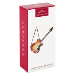 Hallmark Lookin' Out My Back Door Guitar Musical Ornament -Ornament Shop Electric Guitar Keepsake Ornament 2099QGO2629 04