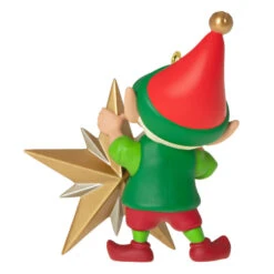 Hallmark North Pole Tree Trimmers Ornament -Ornament Shop Elf With Christmas Tree Keepsake Ornament 1799QXR8069 06