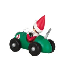 Hallmark The Elf On The Shelf® Race To The Finish Scout Elf™ Ornament -Ornament Shop Elf on the Shelf in Race Car Keepsake Ornament 1799QXI7357 06