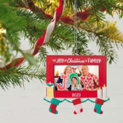 Hallmark Family Joy 2023 Photo Frame Ornament -Ornament Shop Family Joy 2023 Picture Frame Keepsake Ornament 1599QGO2587 02