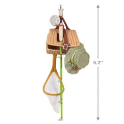 Hallmark Feelin' Fishy 2023 Ornament -Ornament Shop Fishing Gear Keepsake Ornament 1699QGO2899 03