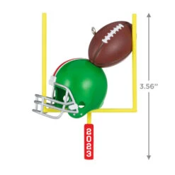 Hallmark Football Star 2023 Ornament -Ornament Shop Football Goal Post and Helmet Keepsake Ornament 1399QGO2707 03