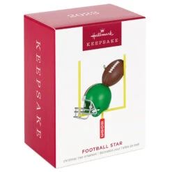 Hallmark Football Star 2023 Ornament -Ornament Shop Football Goal Post and Helmet Keepsake Ornament 1399QGO2707 04