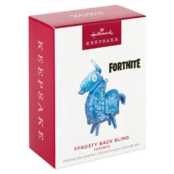 Hallmark Fortnite Ffrosty Back Bling Ornament -Ornament Shop Fortnite Ffrosty Llama Keepsake Ornament 1399QXI7187 04
