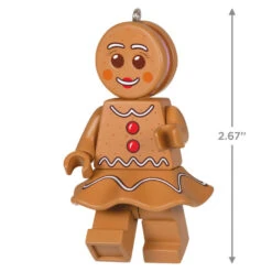 Hallmark Gingerbread Woman LEGO® Minifigure Ornament -Ornament Shop Gingerbread Woman LEGO Minifig Keepsake Ornament 1699QXI7329 03