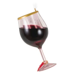 Hallmark Oh, What Fun It Is To Wine Ornament 13 Hallmark Oh, What Fun It Is To Wine Ornament -Ornament Shop Glass of Red Wine Keepsake Ornament 1599QGO2919 06