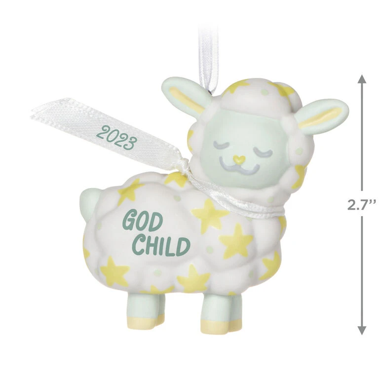 Hallmark Godchild 2023 Porcelain Ornament 5 Hallmark Godchild 2023 Porcelain Ornament - Image 3